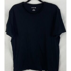 Lacoste Shirt Black‎ T-Shirt Blank Under Shirt Short Sleeve Mens XL